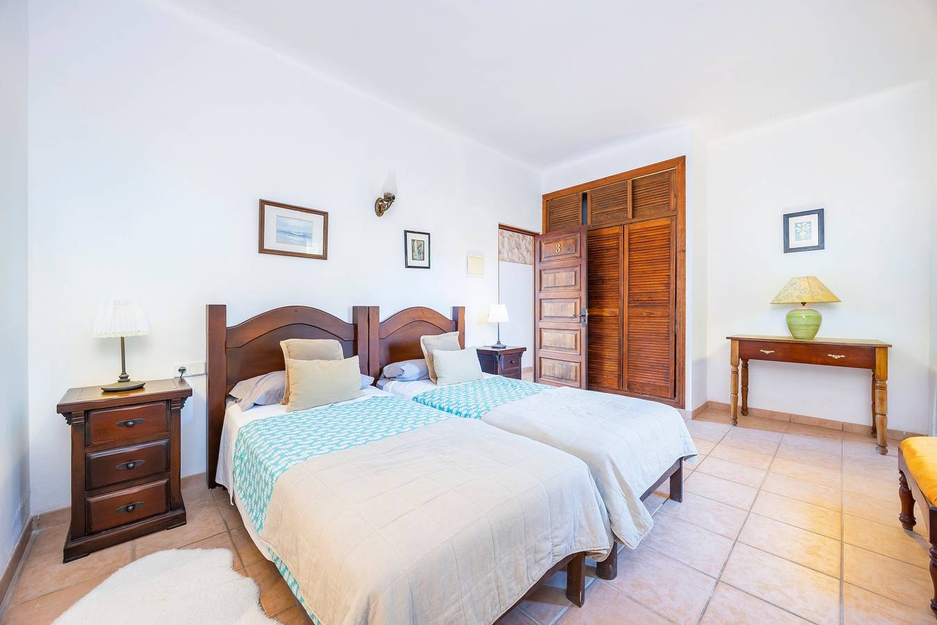 Zimmer 'Habitación 3' mit Bergblick, Gemeinschaftspool und Wi-Fi in Puigpunyent, Mallorca Westen