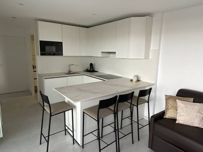 Ganze Ferienwohnung, T2 lumineux confort terrasse face mer  wifi parking et piscine 4Grsud5 in Canet-en-Roussillon, Côte d'Améthyste
