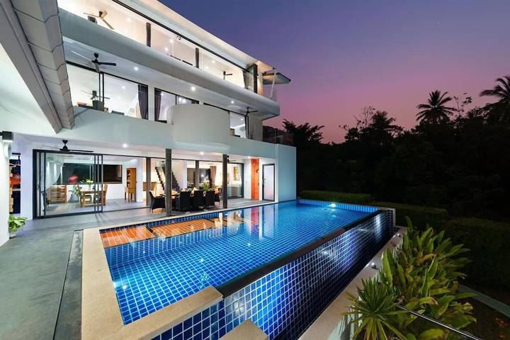 Villa mit pool für 14 Personen, mit Pool und Garten sowie Ausblick auf Koh Samui