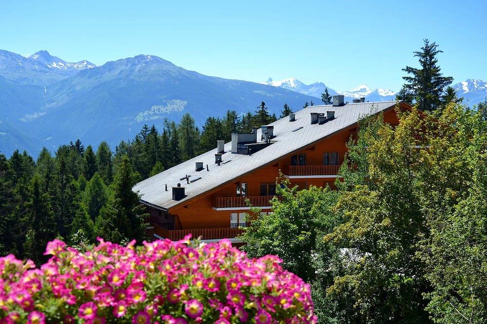 Geheel appartement, Rustige, centraal gelegen studio op de bovenste verdieping met een fantastisch uitzicht in Randogne, Sion - Sierre & omgeving