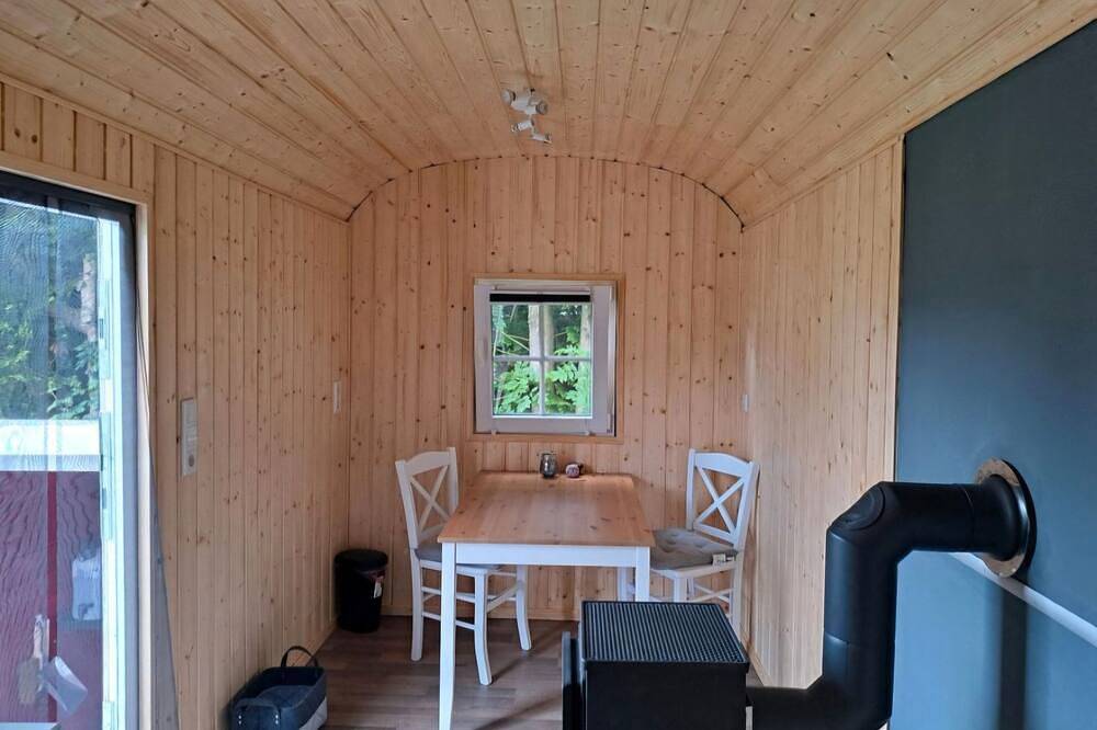 Idyllische Übernachtung im Bauwagen mit Outdoordusche und Outdoorküche Nähe Harz in Rüdershausen, Harzvorland