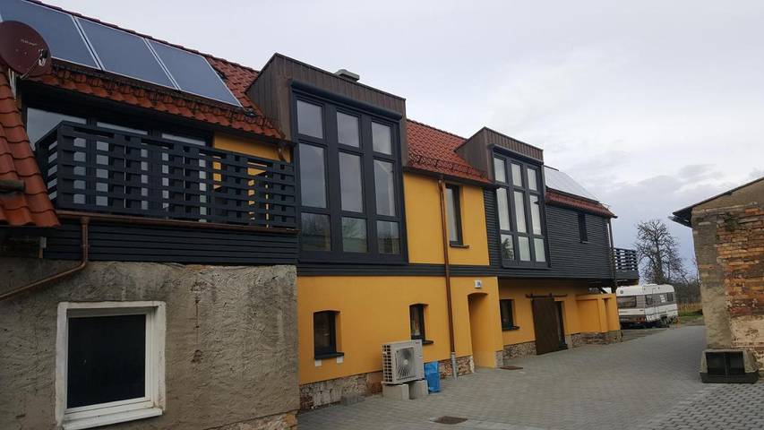 Ferienwohnung für 3 Personen, mit Balkon und Terrasse sowie Garten in Großräschen