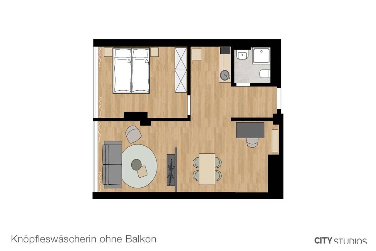 Appartement entier, City Studios in Heidenheim, Région de Stuttgart