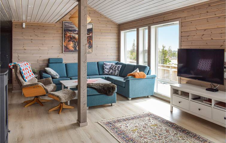 Location de vacances pour 7 personnes, avec terrasse ainsi que sauna et jardin dans Sjusjoen - 3