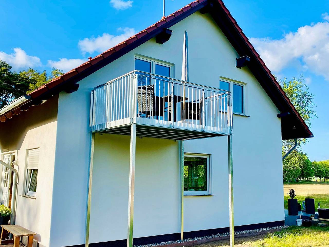 Ganze Ferienwohnung, **** Look & Book - Ferienwohnungen Mund - Adults only - - Apartment 2 mit Balkon in Gothen, Heringsdorf