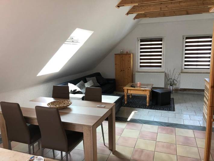Ferienwohnung für 4 Personen, mit Terrasse und Ausblick in Burg Stargard