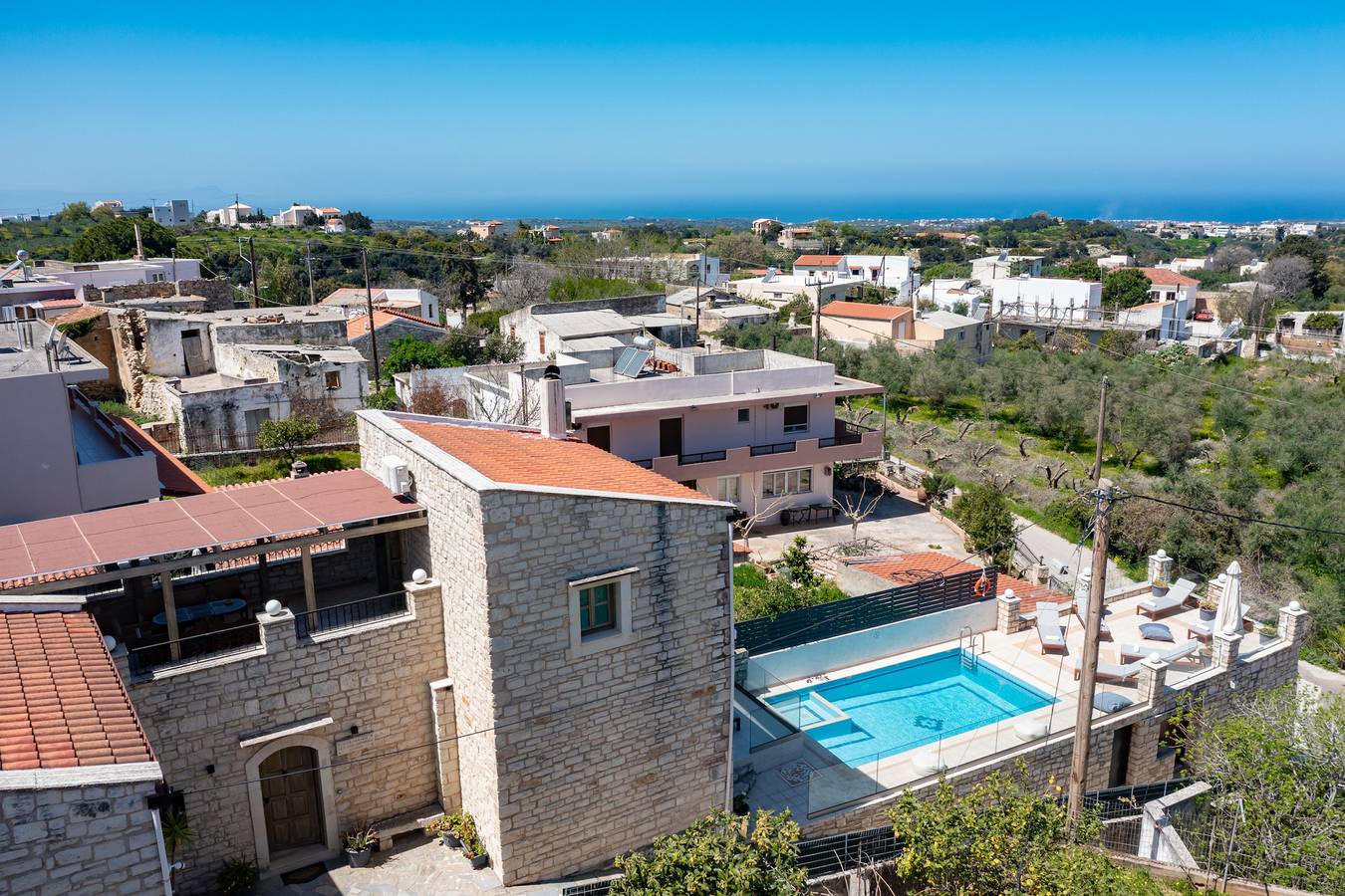 Alexandros villa, private pool, Near tavern in Alfa, Rethymno region