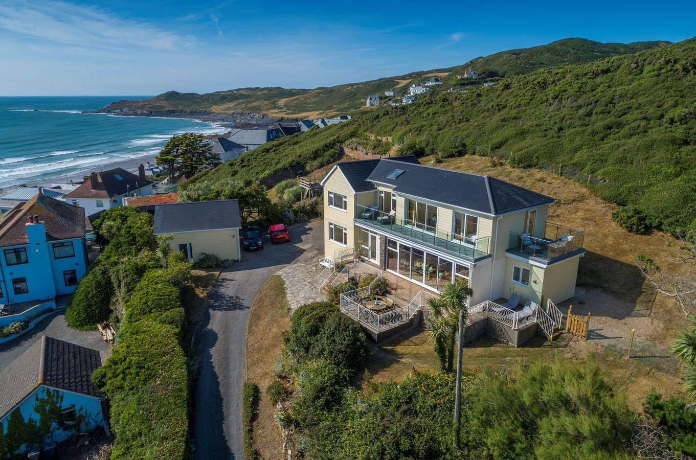 Superb Panoramic Sea Views Sleeps 10 Pet Friendly in Woolacombe, Devon