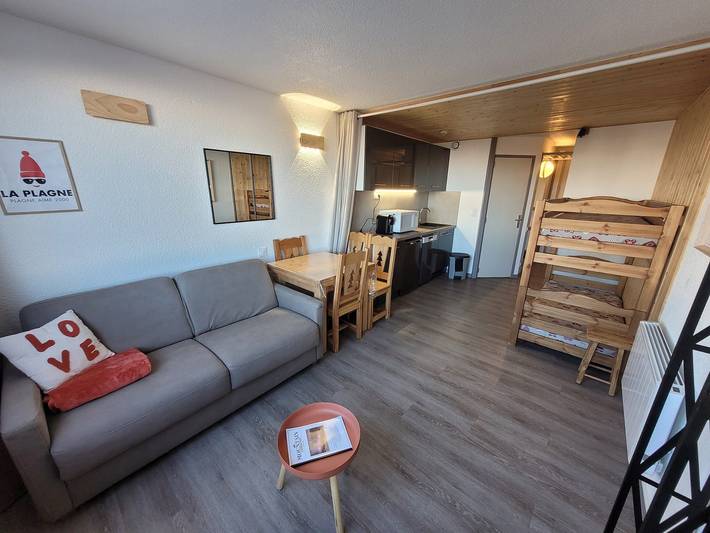 Gîte pour 4 personnes, avec balcon dans Aime 2000