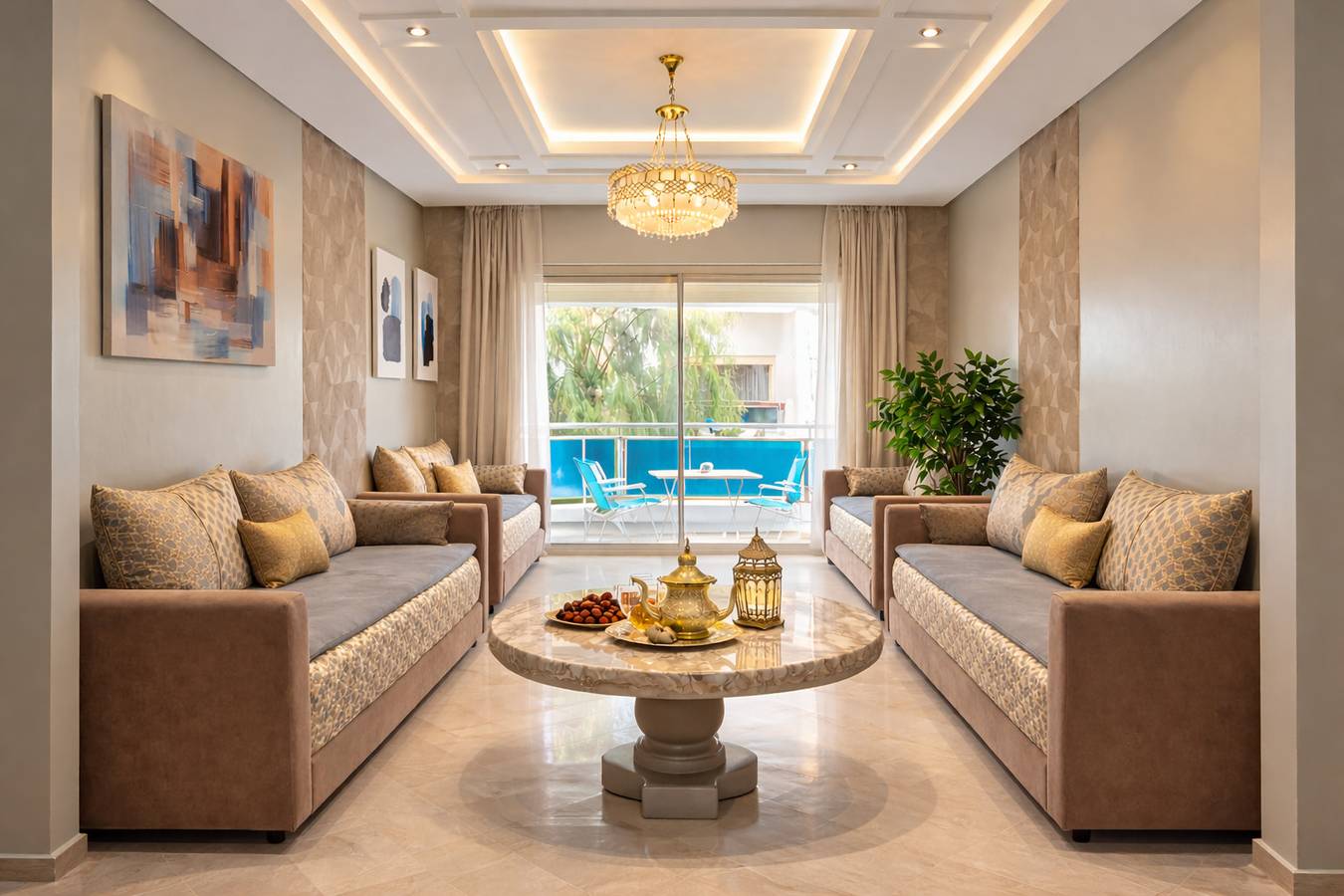 Apartamento entero, Lujoso Apartamento Nouaceur Cerca del Aeropuerto con Vista al Jardín in Grand Casablanca region