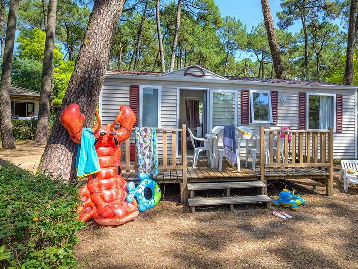 Camping pour 6 personnes, avec bassin pour enfant ainsi que sauna et terrasse à Saint-Hilaire-de-Riez - 2