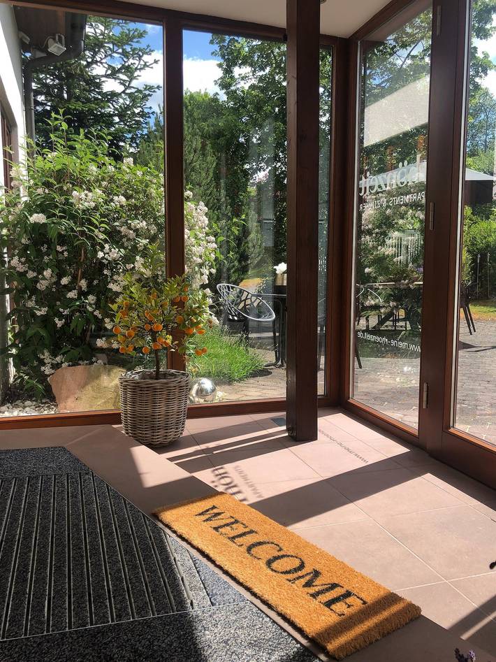 Ferienwohnung, mit Terrasse und Garten sowie Ausblick in Hilders - 3