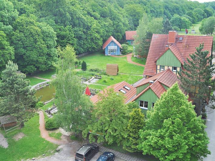 Ganze Ferienwohnung, Landgasthof "Alter Bahnhof" - Ferienhaus mit zwei Räumen - 75 qm in Niederdorla, Vogtei