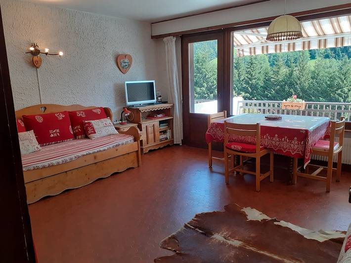 Studio pour 4 personnes, avec terrasse, animaux acceptés