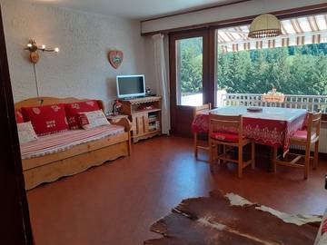 Gîte pour 4 personnes, avec terrasse, animaux acceptés à Flumet