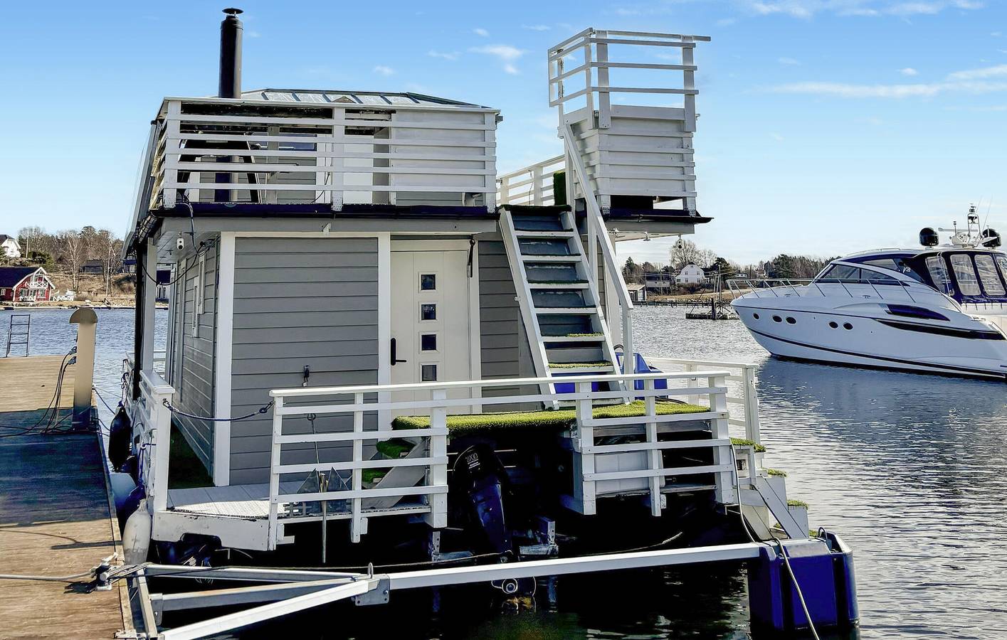 Hausboot für 4 Personen mit Terrasse in Fredrikstad