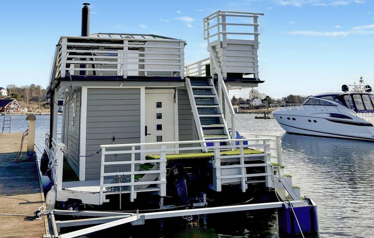 Hausboot für 4 Personen mit Garten in Fredrikstad