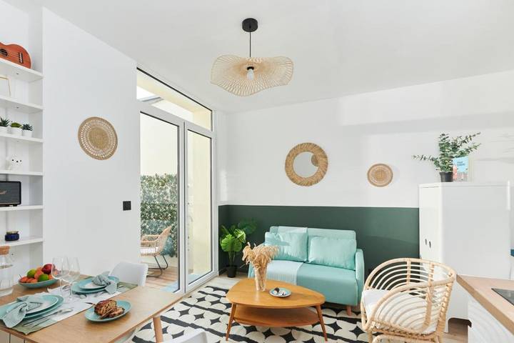 Gîte pour 4 personnes, avec terrasse, animaux acceptés à Ronchin