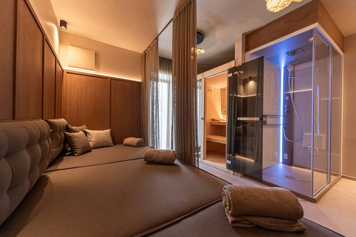 Appartamento per 5 persone, con balcone e sauna, con animali domestici a Laion