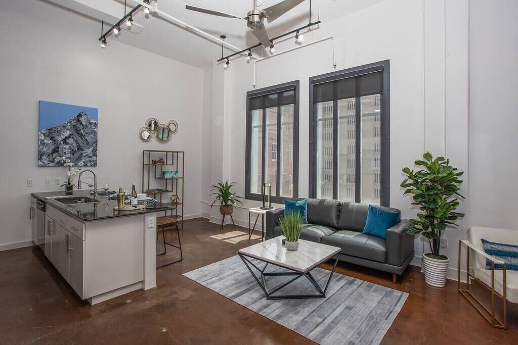 Ganze Wohnung, Deluxe Top-floor Penthouse | Downtown Fort Worth in Fort Worth, Tarrant County