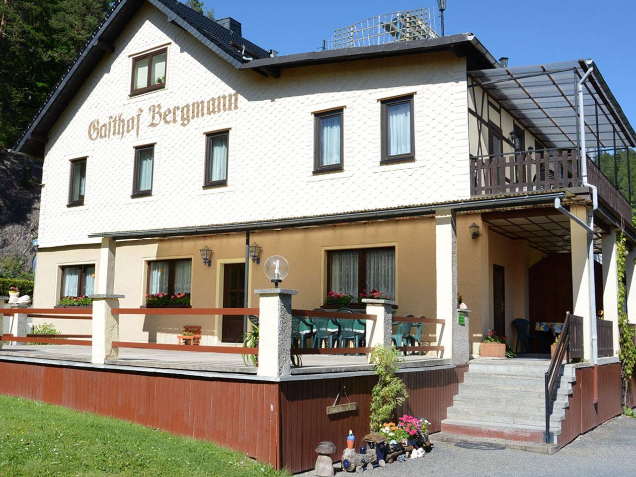 Gasthof Bergmann - Doppelzimmer mit Du/Wc in Sitzendorf, Frankenwald