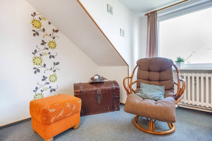 Ganze Wohnung, Ferienwohnung 'Hallighof' mit Meerblick, Gemeinschaftsgarten und Wi-Fi in Langeneß, Halligen
