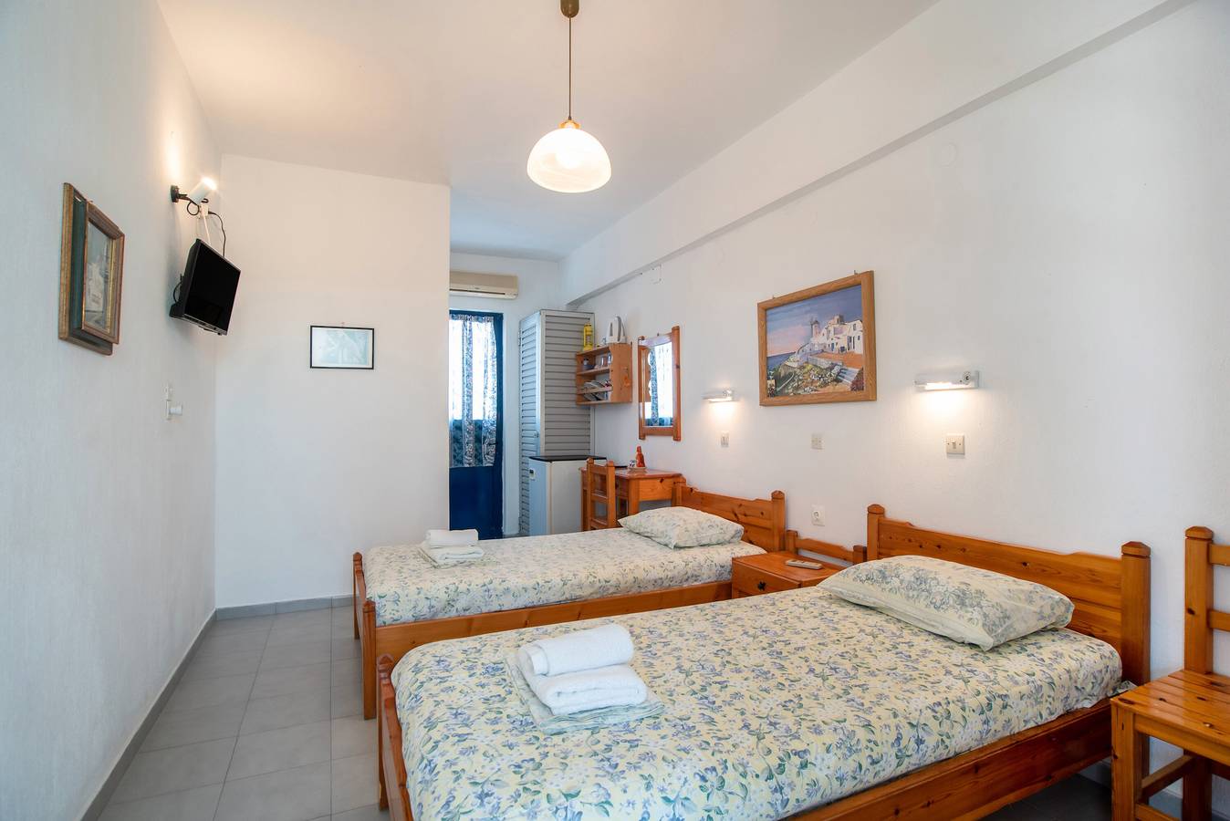 Kamer 'Studio 8' met uitzicht op de bergen, Wifi en airconditioning in Paros