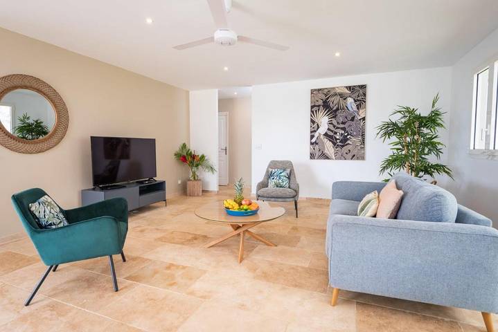 Location de vacances pour 10 personnes, avec jardin ainsi que vue et piscine à Le François - 3