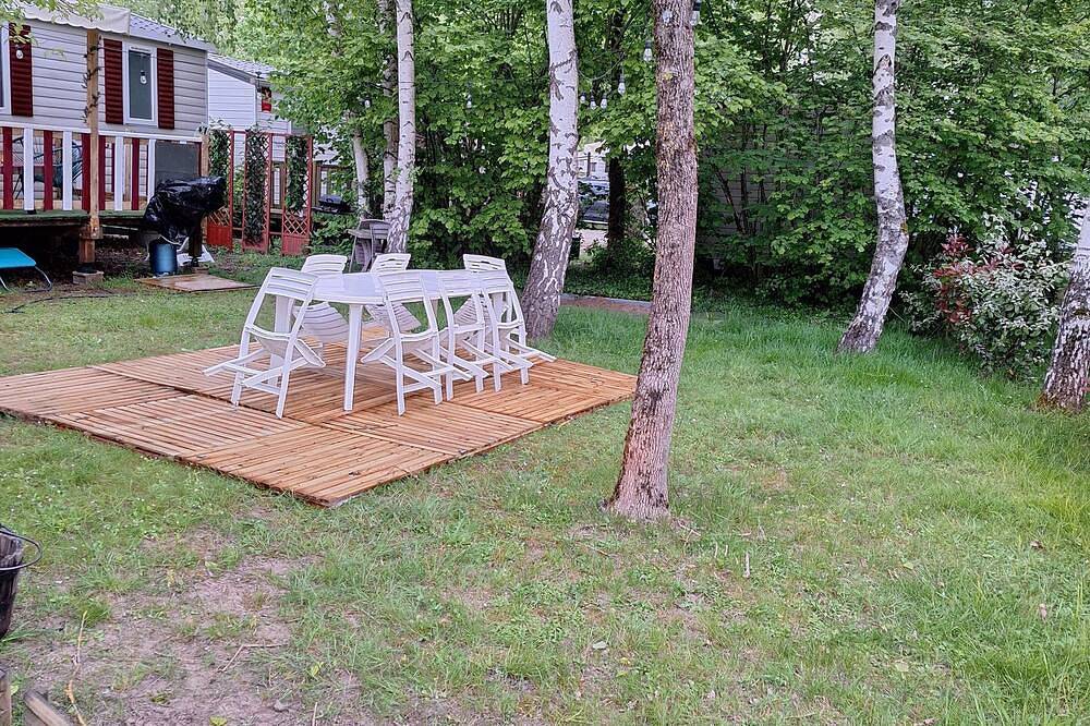 Mobilhome 2 chbs 32m2 camping 4*piscine, aux portes des chateaux, zoo de Beauval in Onzain, Région de Blois