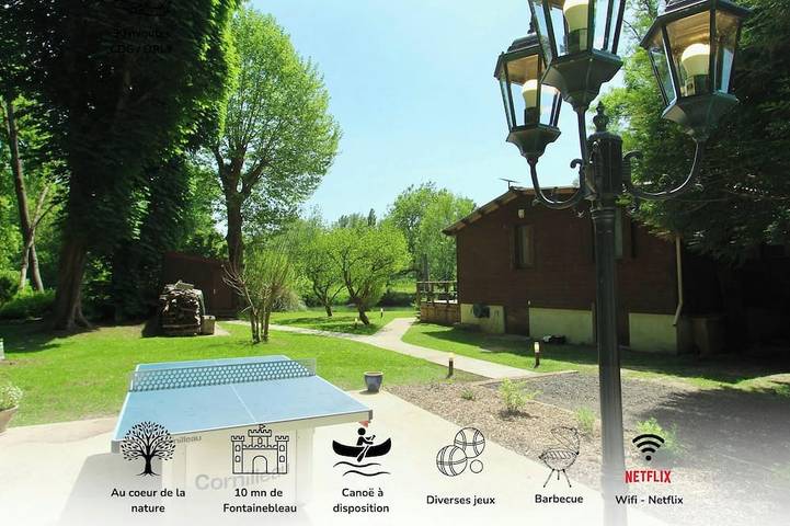 Location de vacances pour 4 personnes, avec jardin à Bourron-Marlotte