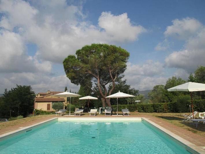 Ferienwohnung für 4 Personen, mit Pool und Garten sowie Ausblick - 1