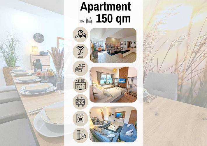 Ferienwohnung für 10 Personen, mit Terrasse und Ausblick - 1