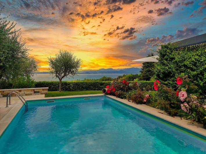 Villa für 8 Personen, mit Seeblick und Sauna sowie Garten in Bardolino - 4