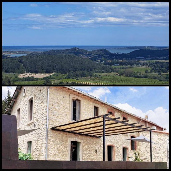 Maison d’hôte pour 4 personnes, avec Jacuzzi et Terrasse ainsi que Jardin et Vue à Peyriac-de-Mer