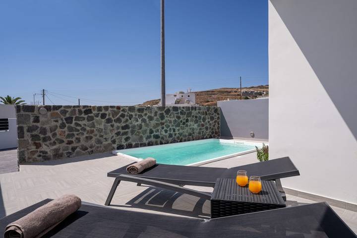 Casa vacacional para 3 personas, con Balcón además de Terraza y Jardín en Emporio