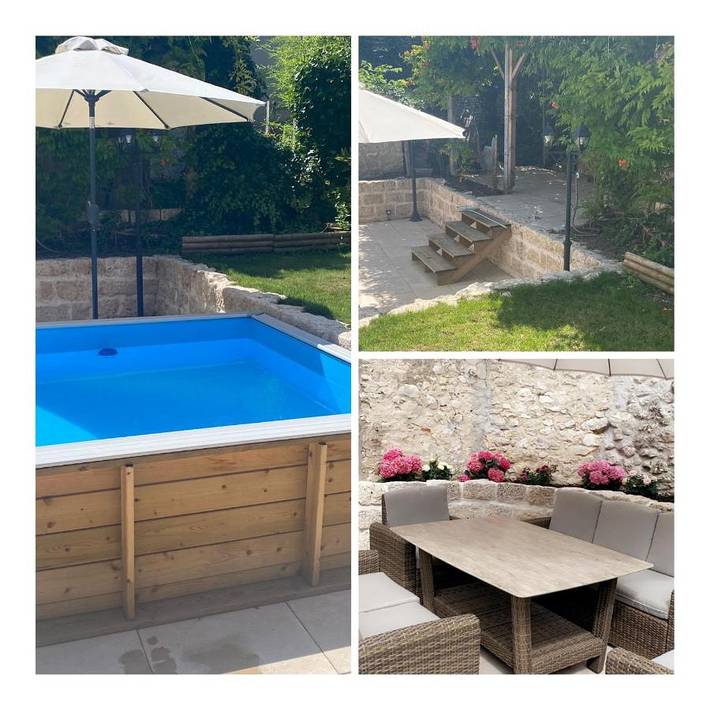 Location de vacances pour 6 personnes, avec Terrasse ainsi que Jardin et Piscine à Provins
