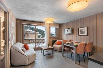 Chalet pour 4 personnes, avec balcon, animaux acceptés à Courchevel