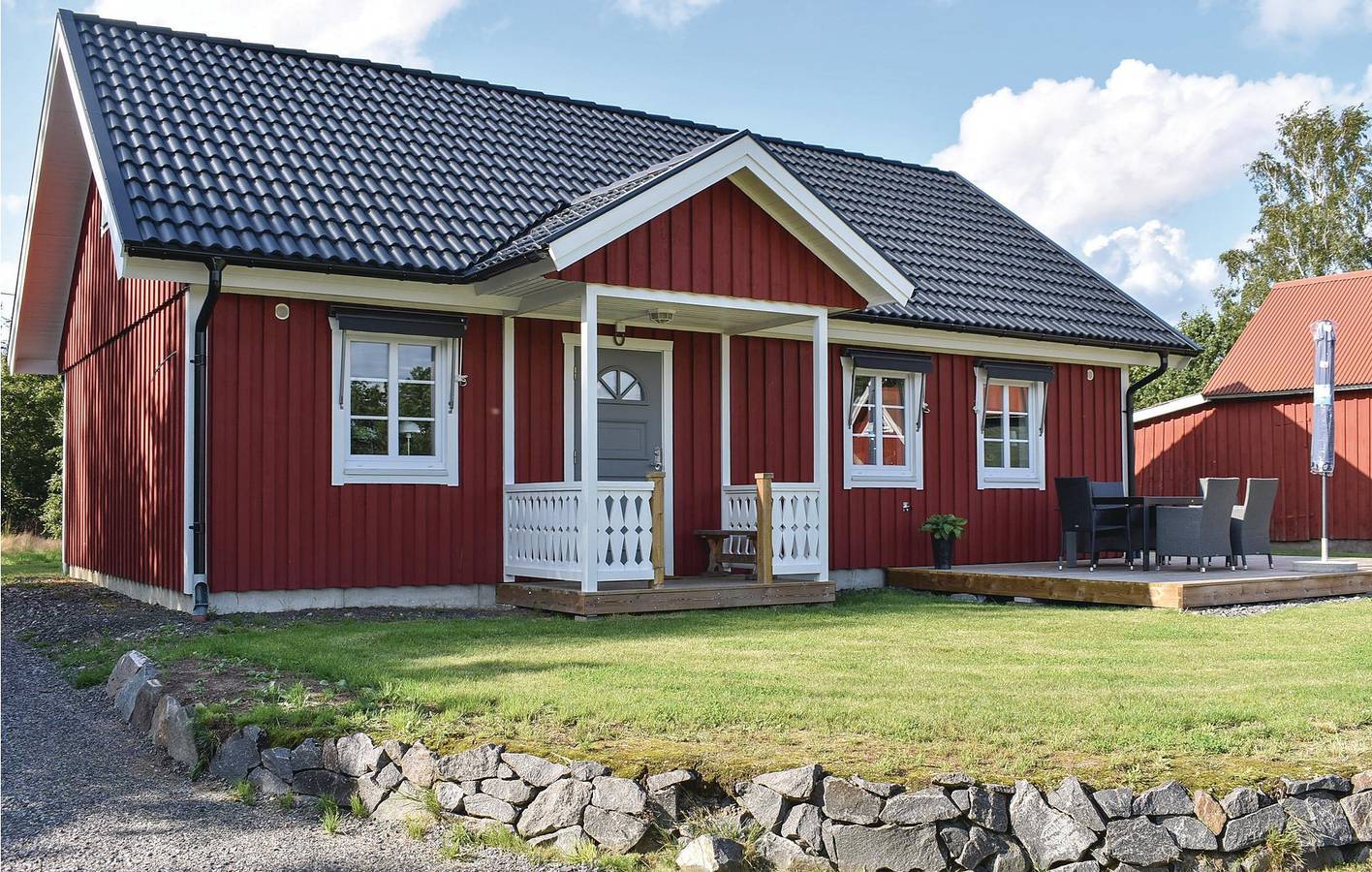 Ferienhaus für 6 Personen mit Terrasse in Hylte, Halland