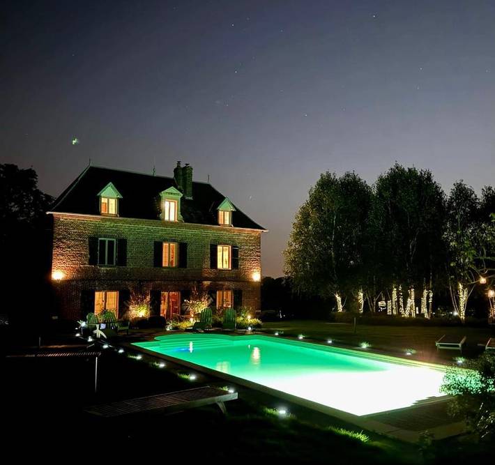 Location de vacances pour 6 personnes, avec jardin ainsi que piscine et vue à Manneville-la-Raoult - 2