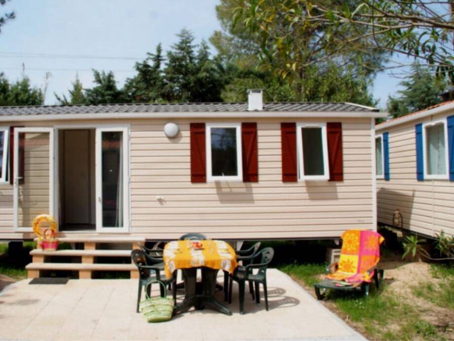 Camping  Les Pêcheurs - Mobile home 4 persons - 4 berth 2 bedroom (Riviera) (air conditioning) in Fayence, Draguignan region
