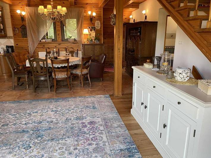 Domek letniskowy dla 9 osób, z jacuzzi i basen oraz ogród w Mazowsze