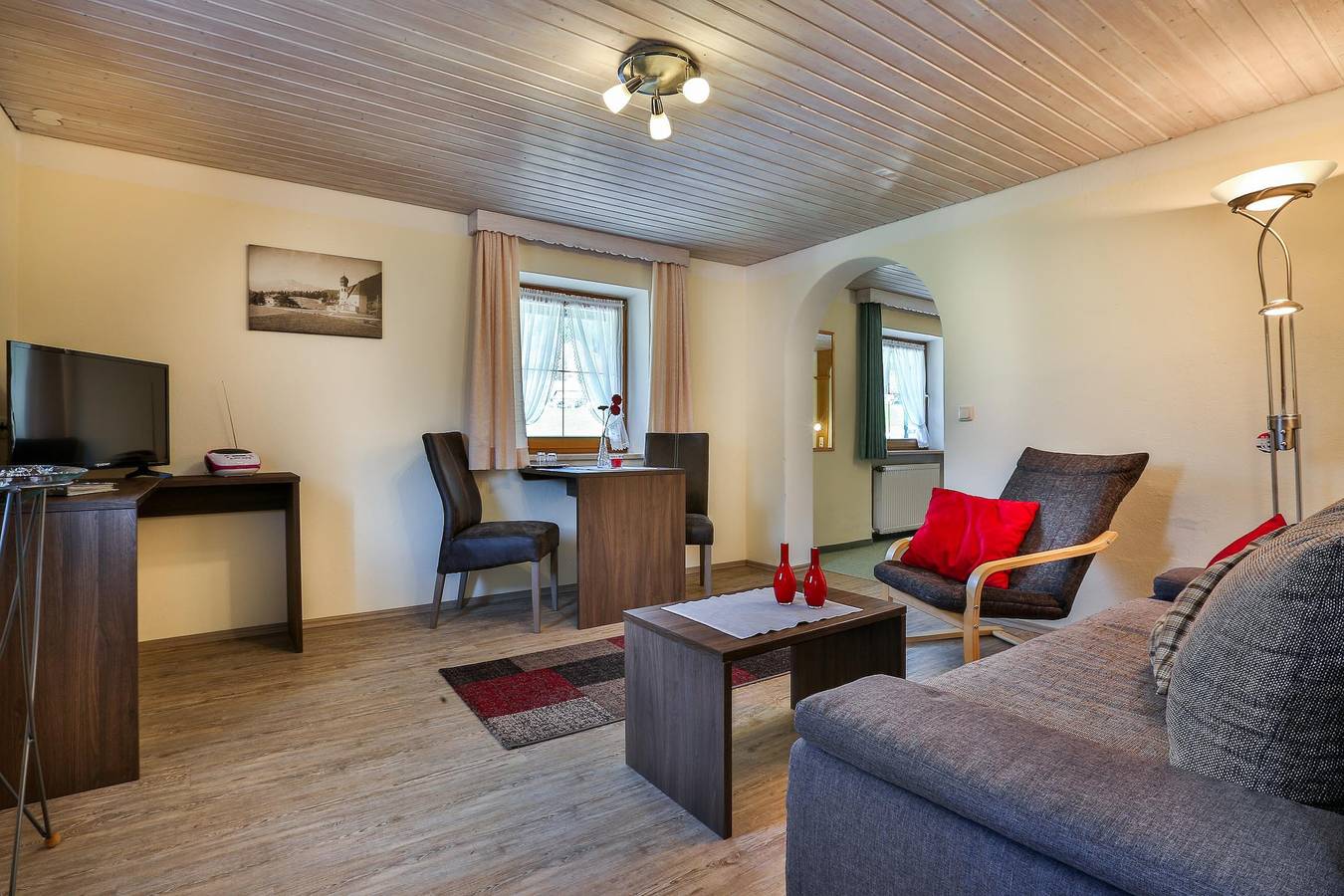 Haus Wiesenrand Kurz - Studio Goldregen, mit Dusche und Wc, Balkon in Göllstock, Berchtesgaden
