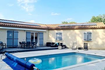 Gîte pour 9 personnes à Boucoiran-et-Nozières