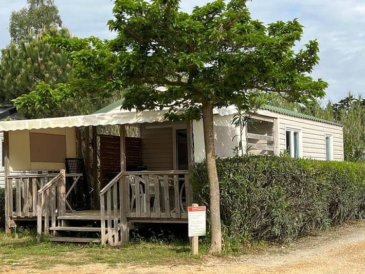 Camping Les Fontaines - Mobilheim 5 personen - Louisiane Med in Canet-en-Roussillon, Mittelmeerküste (Frankreich)
