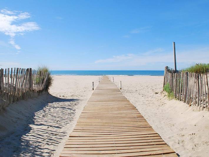 Location de vacances pour 4 personnes, avec piscine et terrasse, animaux acceptés dans Plage de Carnon