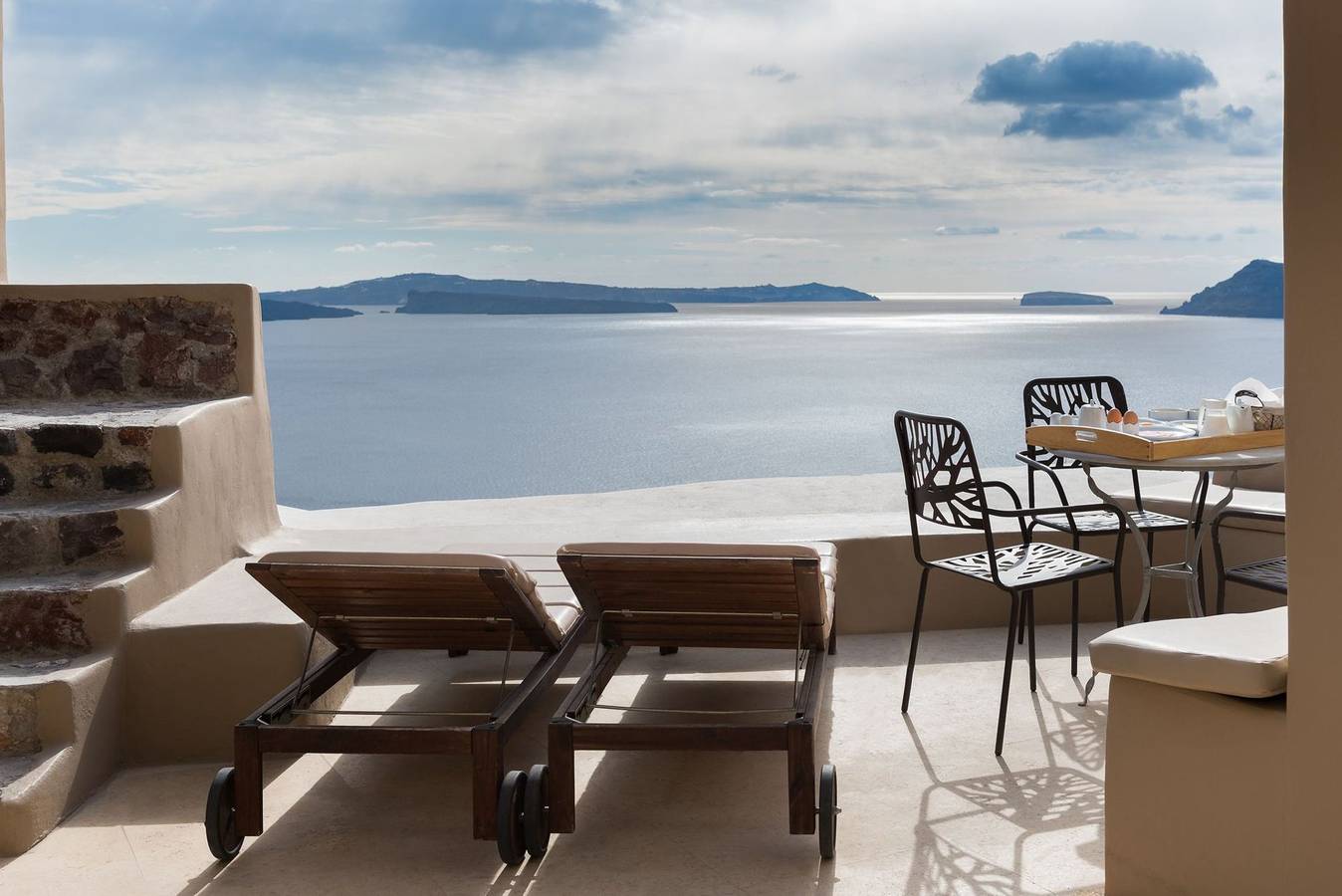 Villa Aurethra, Divine Sea Views, Private Pool, Furnished Terrace, Santorini in Ormos Ammoudiou, Oia