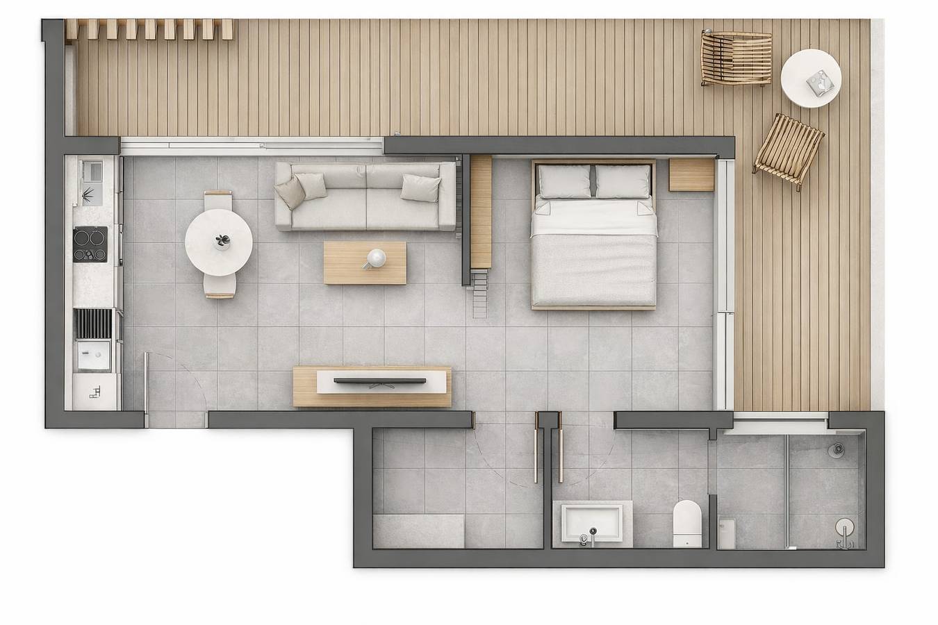 Gehele studio, Joli Beach House - Spacious Second Floor T0 Suite With Beatiful View in Ilhas de Barlavento, Sal