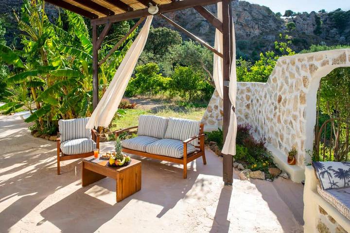 Ferienwohnung für 6 Personen, mit Garten