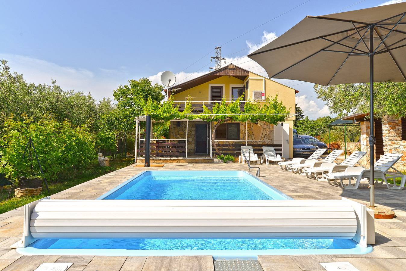 Ferienhaus für 8 Personen mit Pool in Fazana, Südküste Istrien