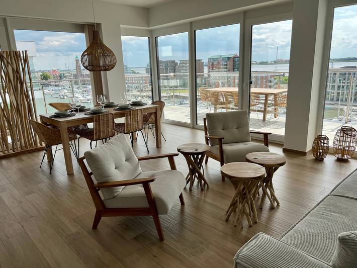Ferienwohnung für 6 Personen, mit Balkon und Ausblick rund um die Havenwelten - 4